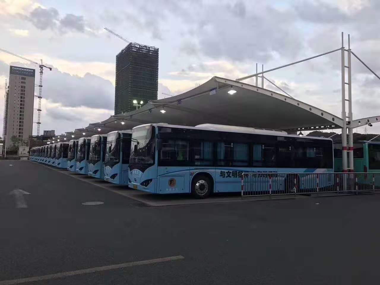 膜结构充电桩