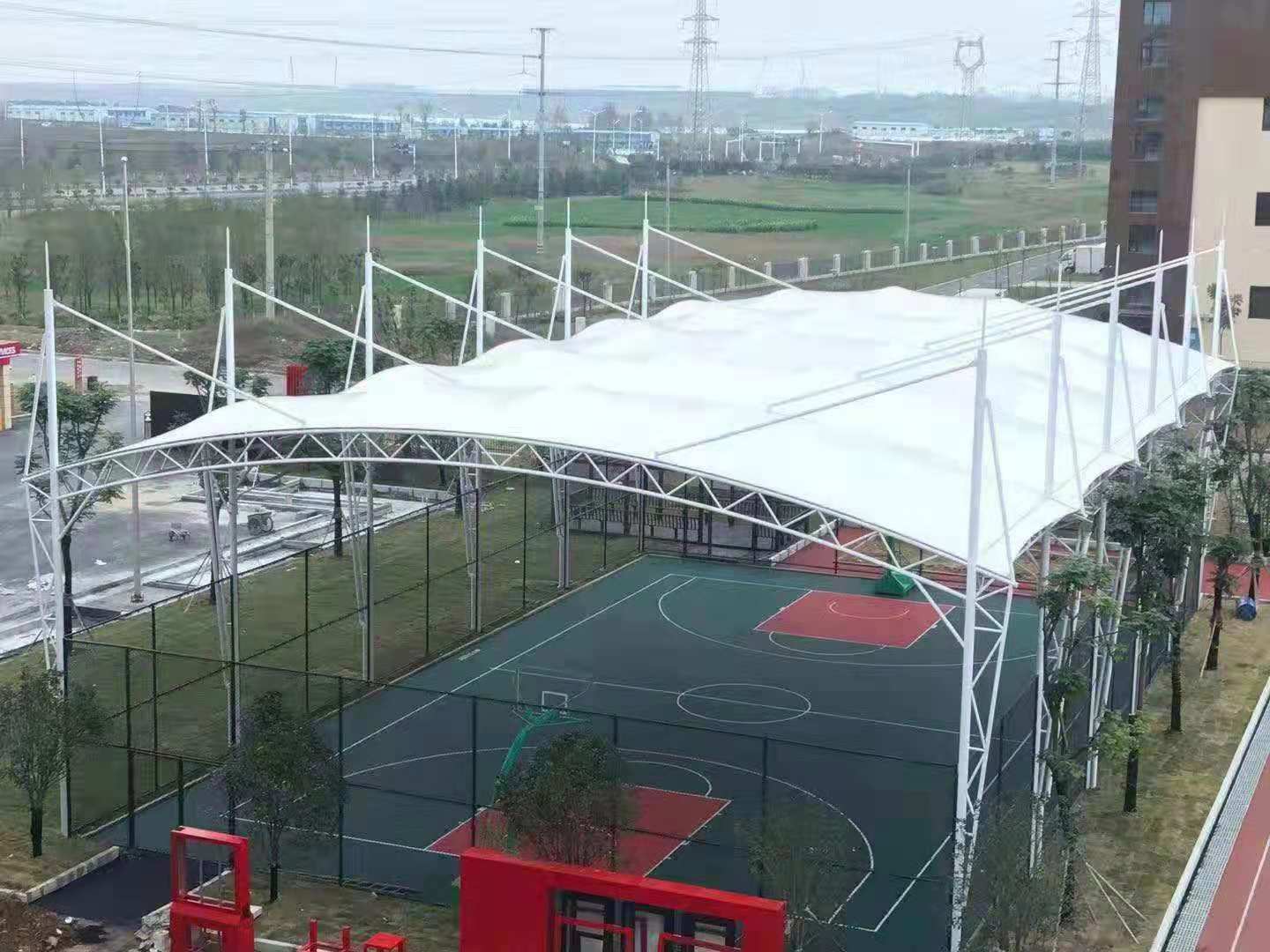 膜结构篮球场